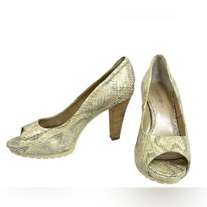 Aquatalia Rio-V Peep Toe Pumps Heels Size 9